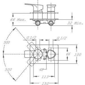 Wymiary techniczne podtynkowej baterii Teka Manacor -image_Teka_841711200_2