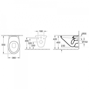 Dane techniczne miski wc Villeroy & Boch O.Novo 767710R1-image_Villeroy & Boch_767710R1_2