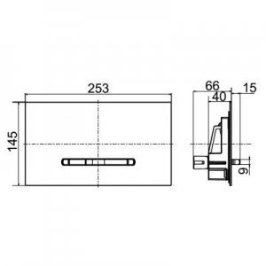 Dane techniczne przycisku Villeroy & Boch ViConnect 922169N5-image_Villeroy & Boch_922169N5_2