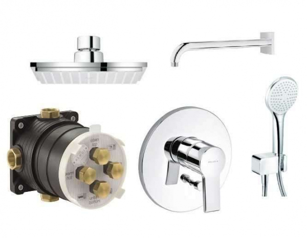 Kludi Ocean podtynkowy zestaw z deszczownicą 150mm - KL/OCEAN/150-image_Kludi / Grohe_KL/OCEAN/150_1