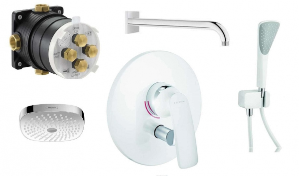 Biały zestaw podtynkowy Kludi Balance White z deszczownicą 180.-image_Kludi / Grohe_KL/BALANCE/WHITE_1