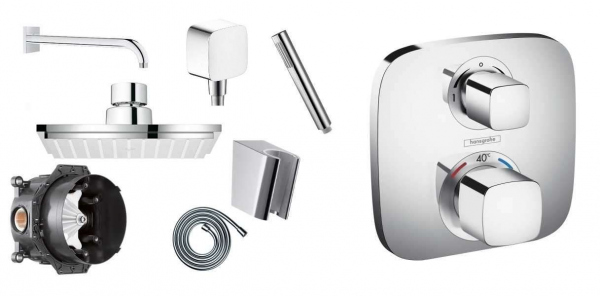 Podtynkowy termostatyczny komplet prysznicowy Ecostat E
-image_Hansgrohe_HGR/ECOSTATE/150_1
