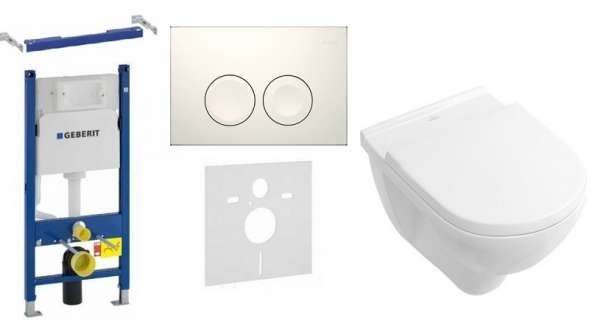Zestaw podtynkowy stelaż do wc Geberit Duofix Basic z białym przyciskim, przekładką akustyczna i miską toaletową Villeroy&Boch Onovo-image_Villeroy&Boch_GD21/onovo/W_1