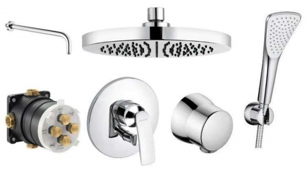 Podtynkowy komplet prysznicowy z deszczownicą Kludi Balance-image_Kludi_KL/BAL/250_1