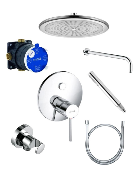 Podtynkowy zestaw prysznicowy Kludi Bozz z okrągłą deszczownicą.-image_Kludi_KL/BOZZ/250_1