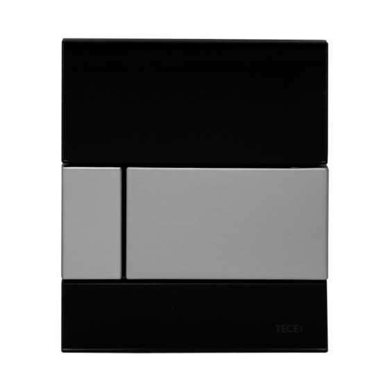 Szklany przycisk pisuarowy Tece Square 9.242.807 wersja czarny/chrom.-image_Tece_9.242.807_1