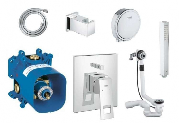 Grohe Eurocube zestaw do napewłniania wanny przez przelew-image_Grohe_28154000_1