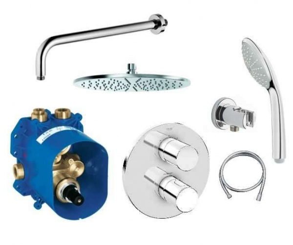 pAKIET PODTYNKOWY termostatyczny grotherm 3000 GR/GROTHERM3000/300-image_Kludi / Grohe_GR/GROHTHERM3000/300_1