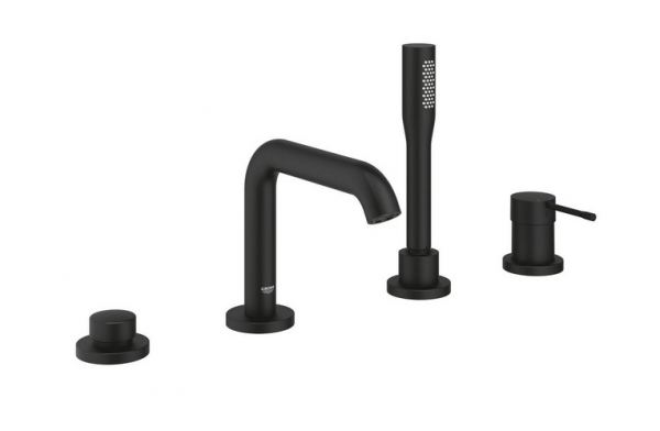 4 otworowa bateria do wanny Grohe Essence Black 25251KF0