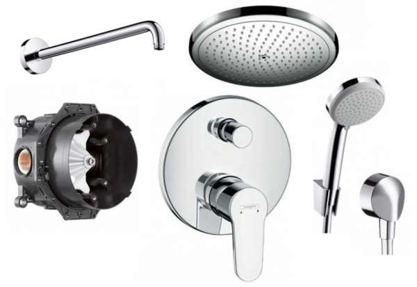 Podtynkowy komplet prysznicowy Hansgrohe Talis Puro 280-image_Hansgrohe_HGR/TALIS PURO/280_1