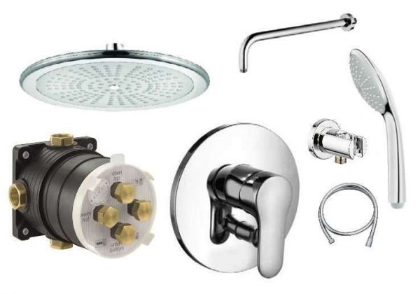 Kludi Objekta podtynkowy pakiet z deszczownicą KL/OBJEKTA/250-image_Kludi / Grohe_KL/OBJEKTA/250_1