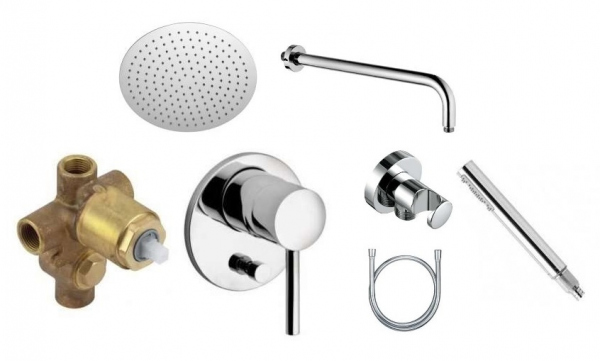 Kludi Bozz pakiet podtynkowy z deszczownicą chińską 250cm